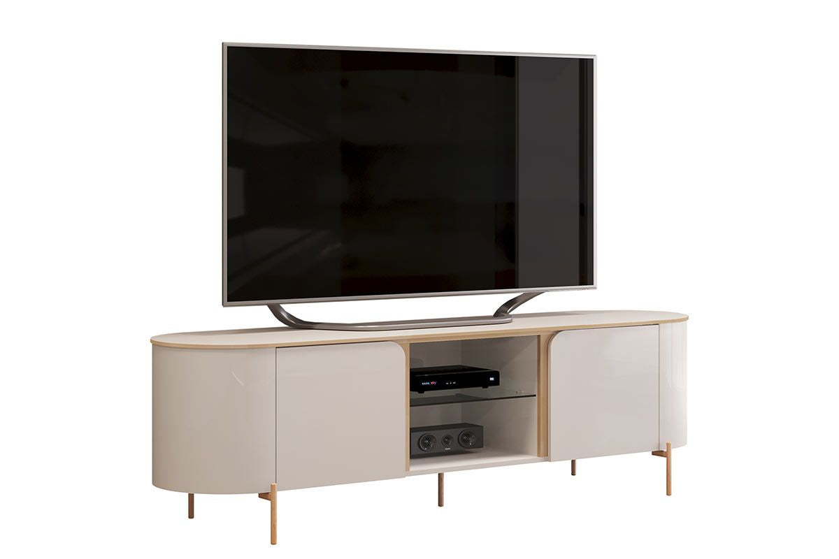 Bancada Para Tv Até 65" MDF 2 Portas Adele DJ Móveis