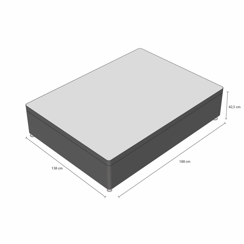 Base Baú Para Cama de Casal 138x188 Physical Ortobom