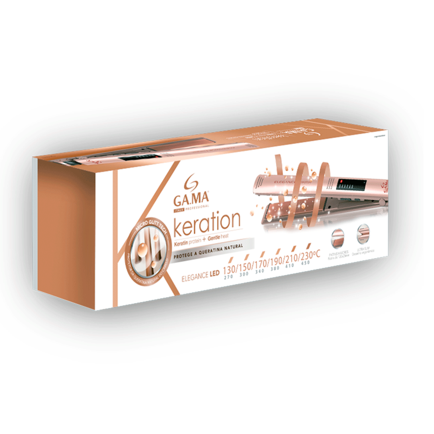 Chapinha Gama Elegance Keration Pro LED Bivolt Ceramic Ion GA.MA Italy