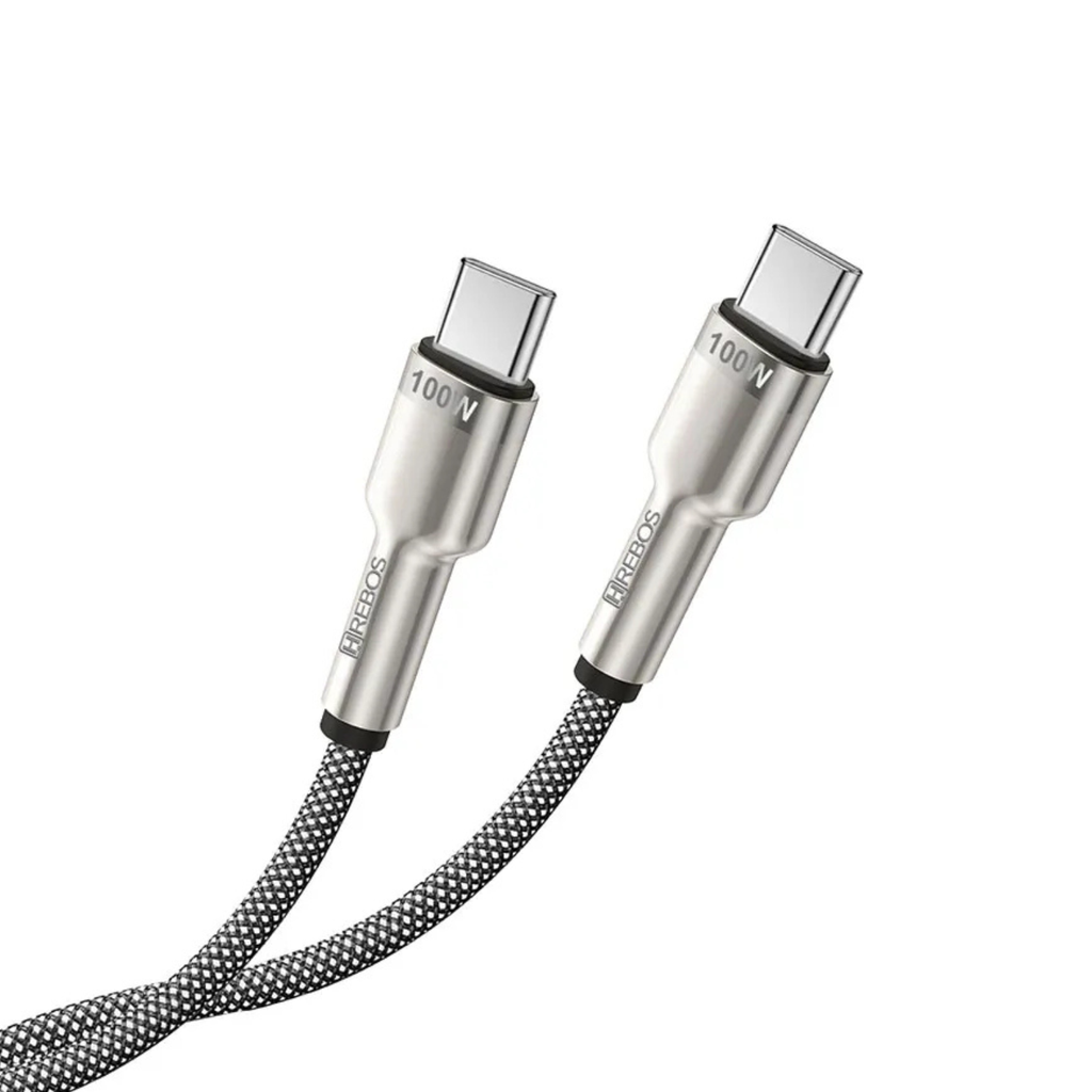 Cabo USB-C para USB-C Hrebos CB-351C 100W Turbo 1M