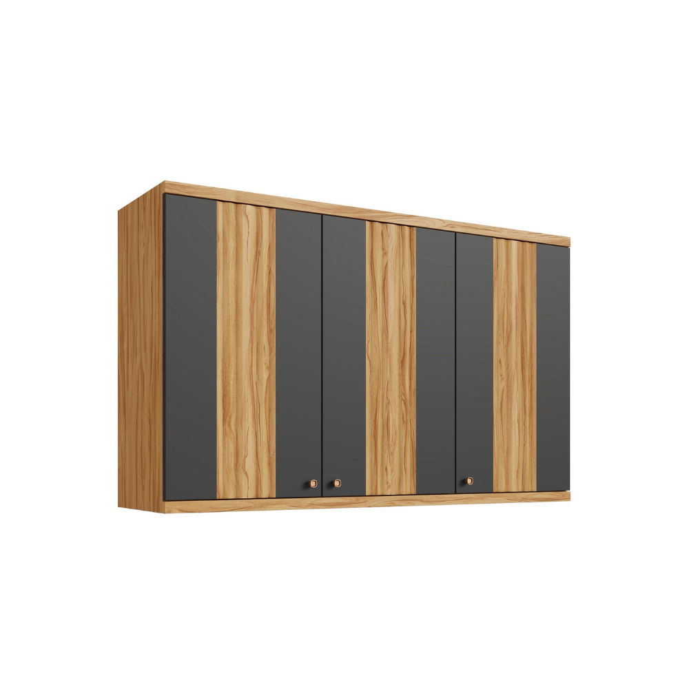 Armário Aéreo de Cozinha 2 Portas 80 Cm Canelado Sauvignon Ronipa
