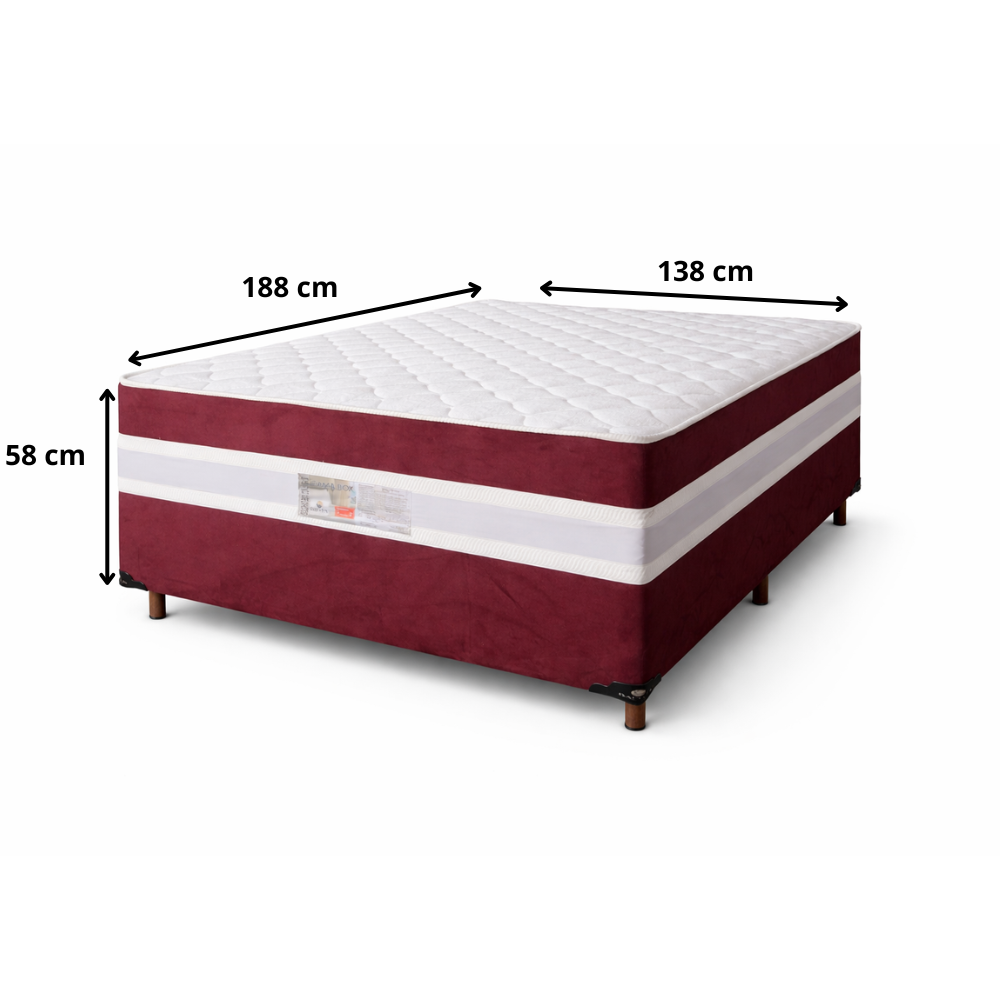 Cama box Conjugada Max Spring Bacetto