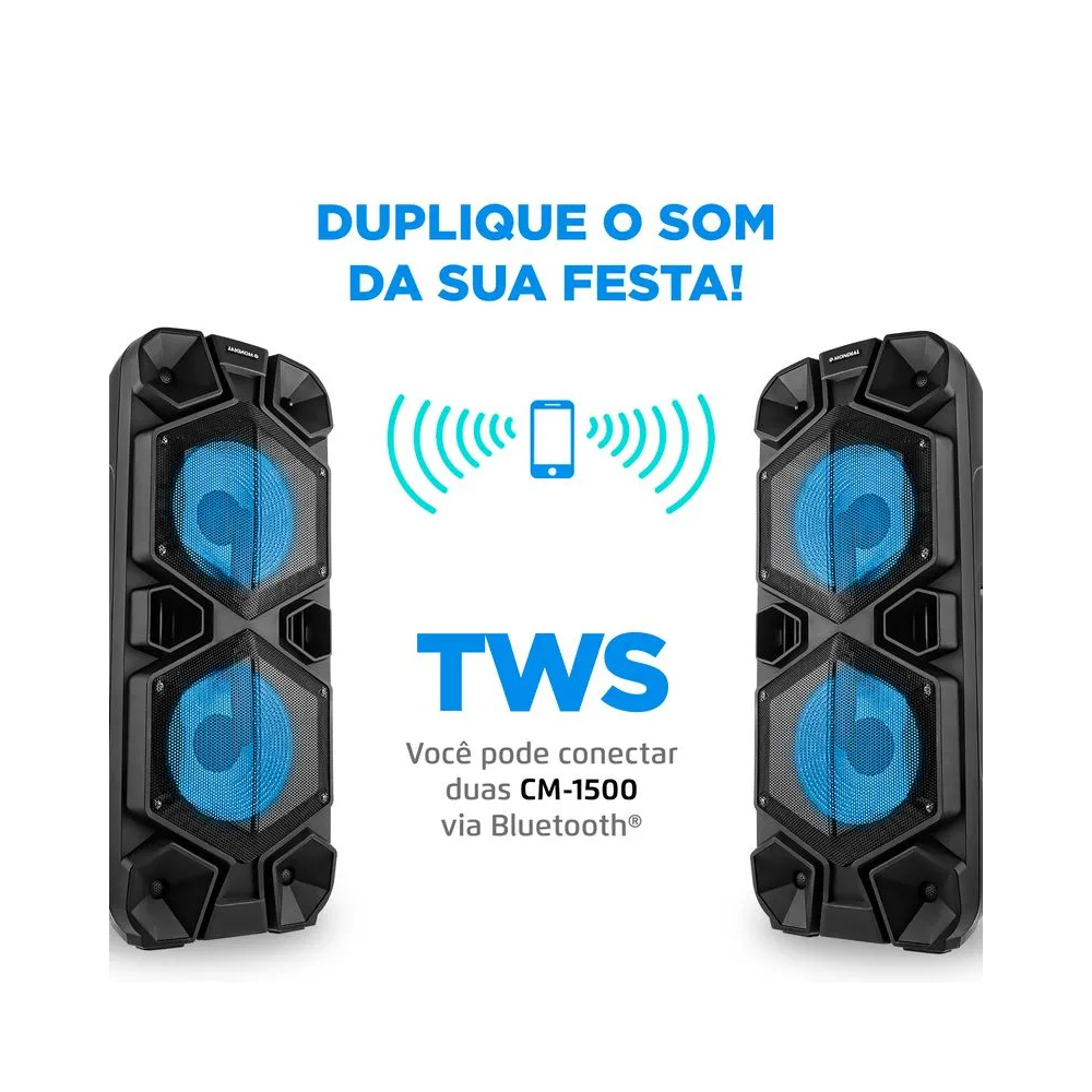 Caixa Amplificada Connect Mega Sound II CM-1500