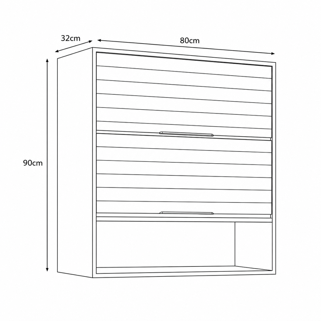 Aéreo Esplêndida 80cm 2 Portas MGM