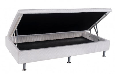 Base Baú Para Cama de Solteiro 88x188 Physical Ortobom com Pistão a Gás