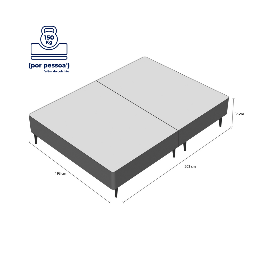 Base Para Cama Box King 193x203 Ortobom
