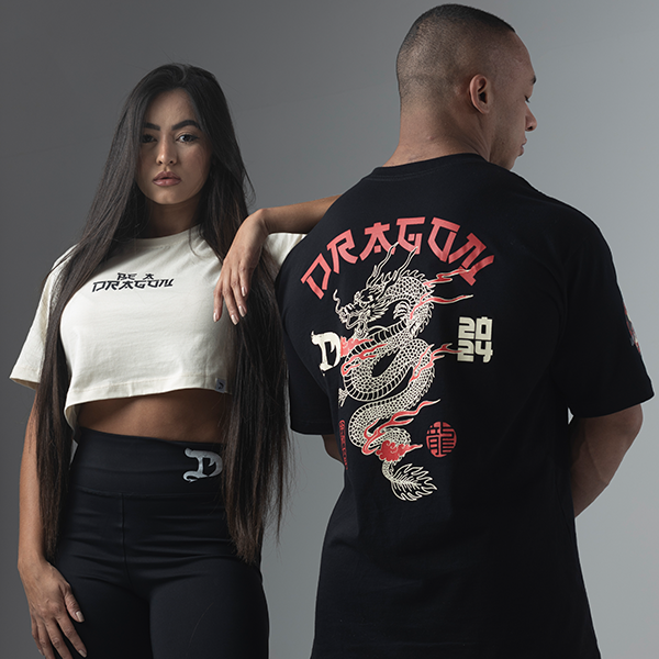 CAMISETA BE A DRAGON OVERSIZED PRETA