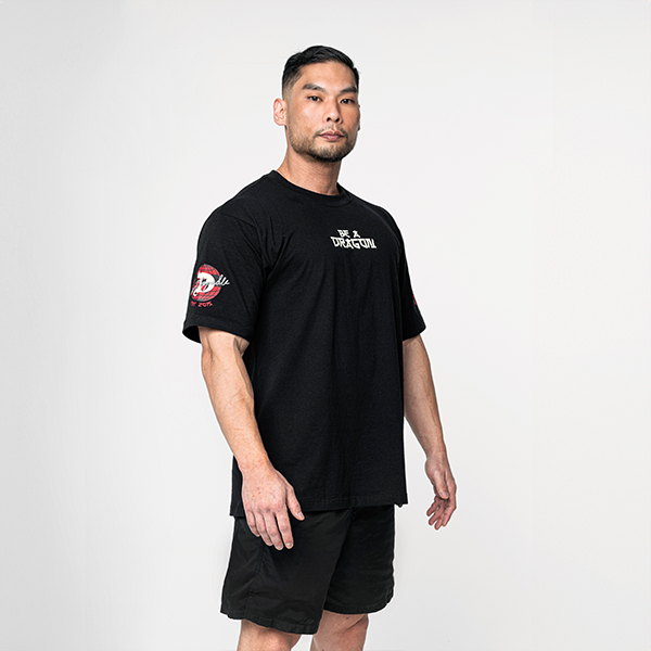 CAMISETA BE A DRAGON OVERSIZED PRETA