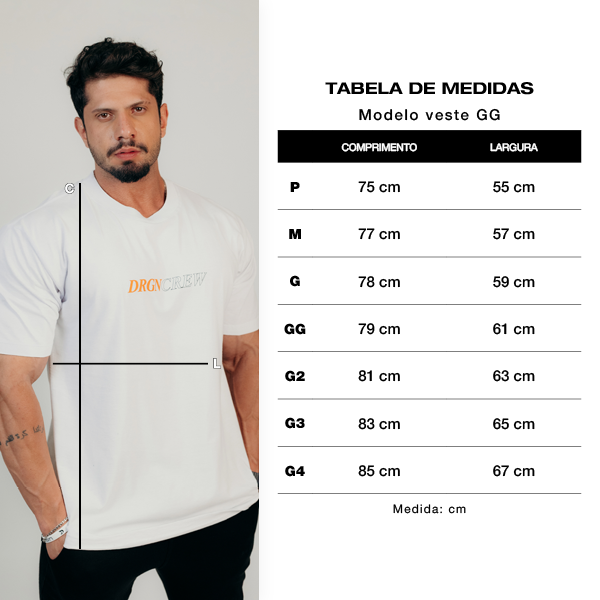 CAMISETA DRGN CREW BRANCA