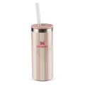 Can Cooler Slim com canudo Peach Whip Cabana Gloss | 296ML