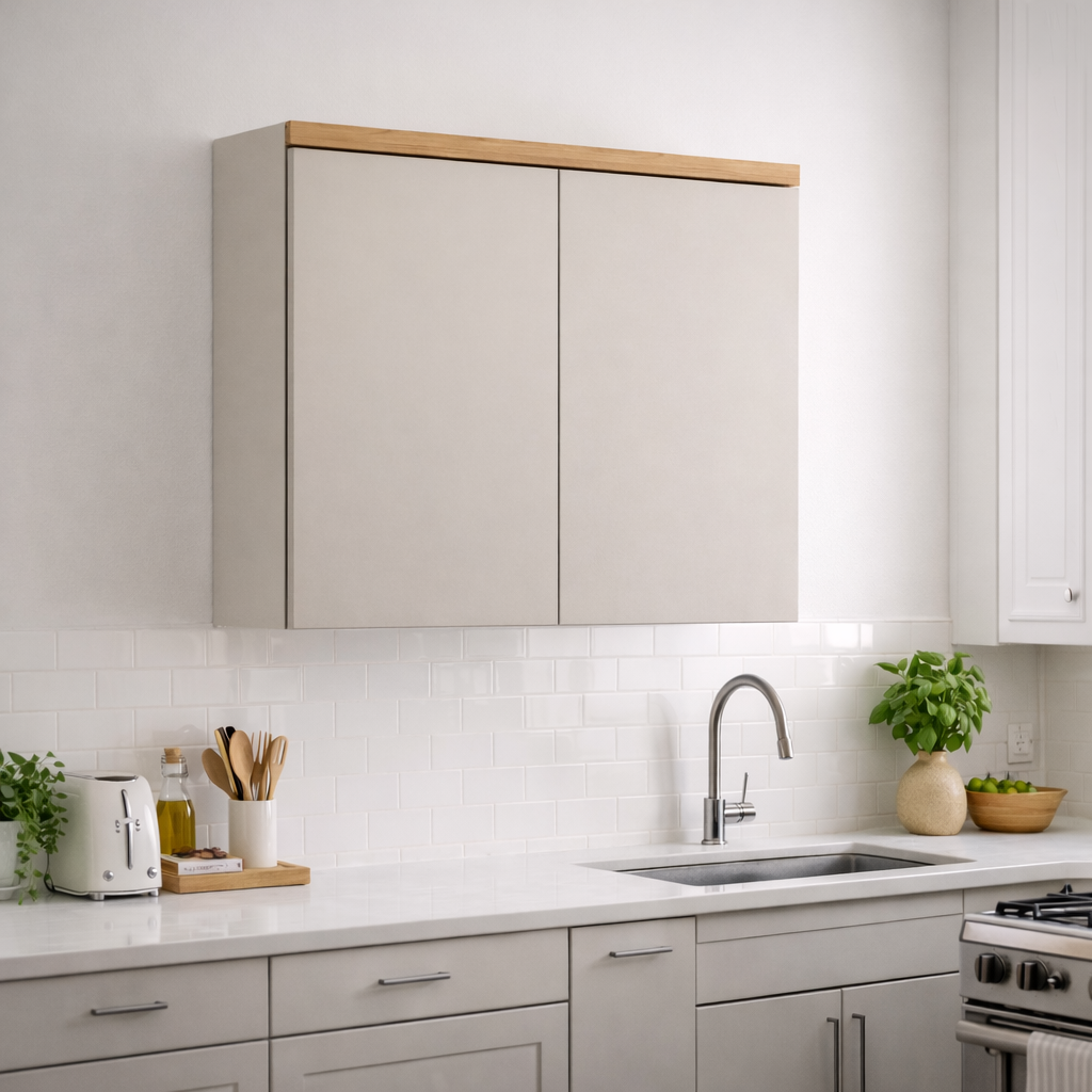 Armário Aéreo Duplo Allure 2 Portas 80cm Linea