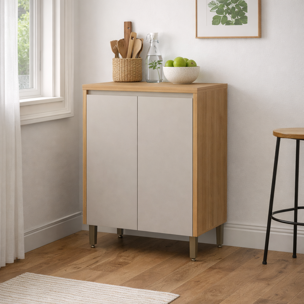 Balcão 2 Portas Allure Com Tampo 80cm Linea