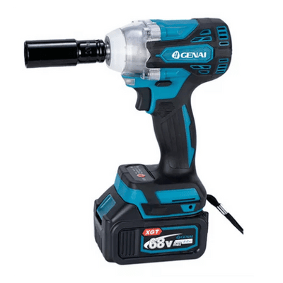 Chave de Impacto a Bateria 48v Genai + Acessórios