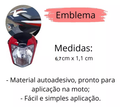 Adesivo Mascara Frontal Farol Rabeta Traseira Moto Honda 6,7cm