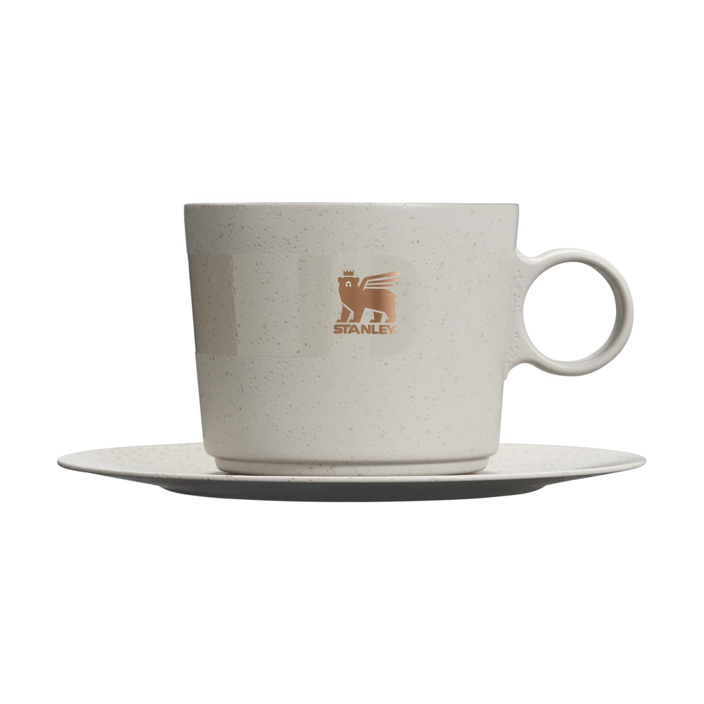 Caneca Daybreak Cappuccino com Pires Ash Bronze | 192ML