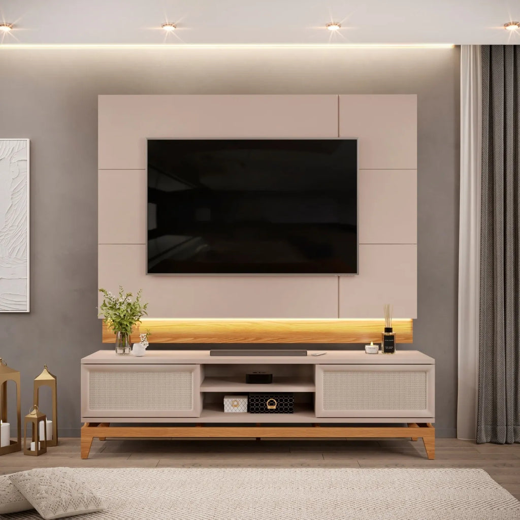 Bancada Cairo com Painel Antares para TV até 65"  DJ Móveis