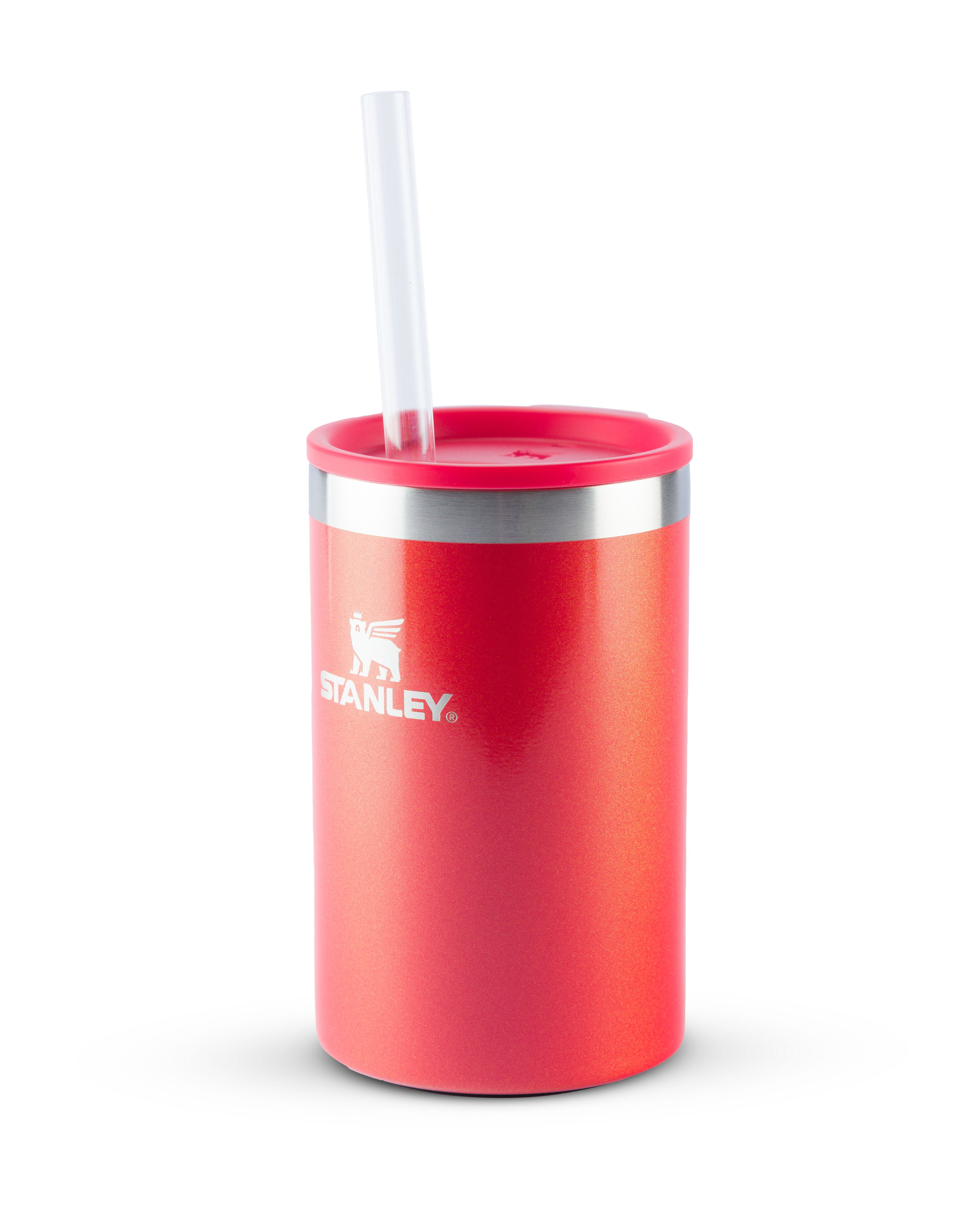 Can Cooler com canudo Stanley Apple Shimmer | 296ML