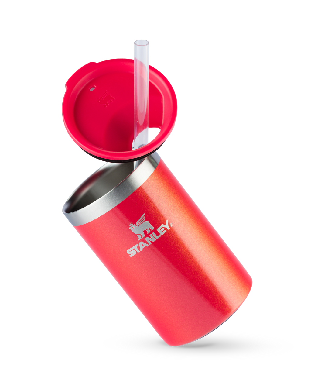 Can Cooler com canudo Stanley Apple Shimmer | 296ML