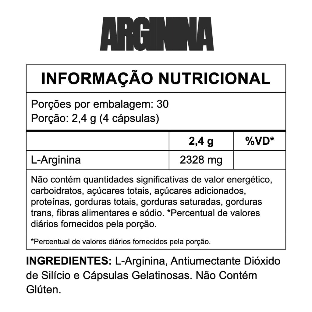 Arginina 120 Cápsulas