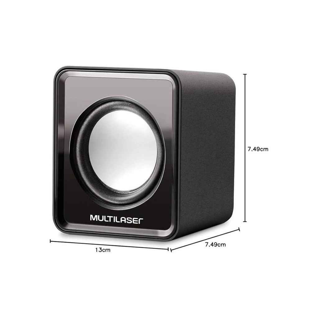 CAIXAS DE SOM CX100 2.0 3W RMS ALIMENTAÇÃO USB CONEXÃO P2 CONTROLE DE VOLUME SOM STEREO