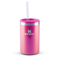 Can Cooler com canudo Stanley Dazzle Pink Shimmer | 296ML