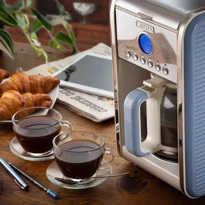 Cafeteira Vintage Azul 4 a 12 Xícaras 127V 900W Ariete
