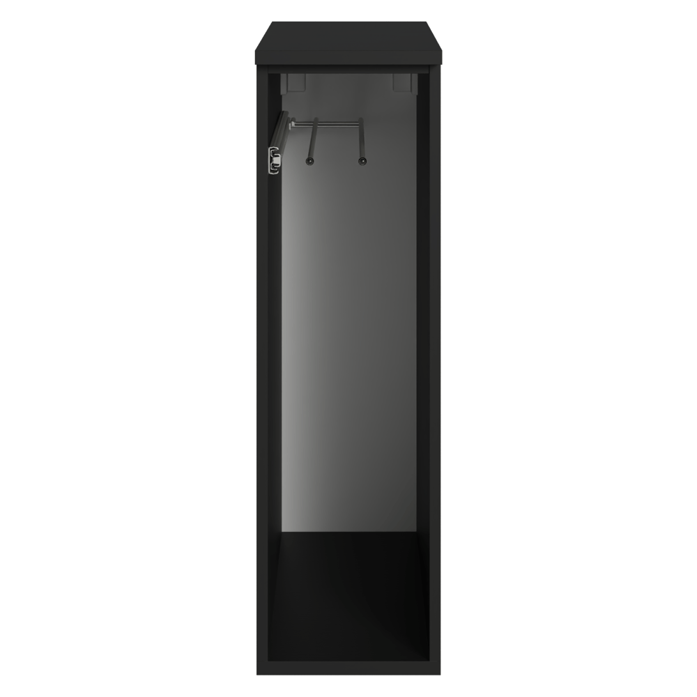 Balcão Porta-Pano 20 cm Suspenso Preto Nice Madesa