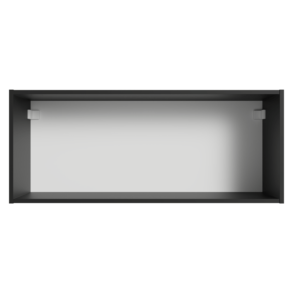 Armário Aéreo 80 cm 1 Porta Basculante Preto Nice Madesa
