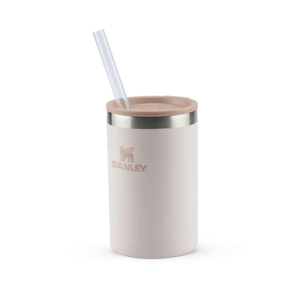Can Cooler com canudo Rose Quartz | 296ML