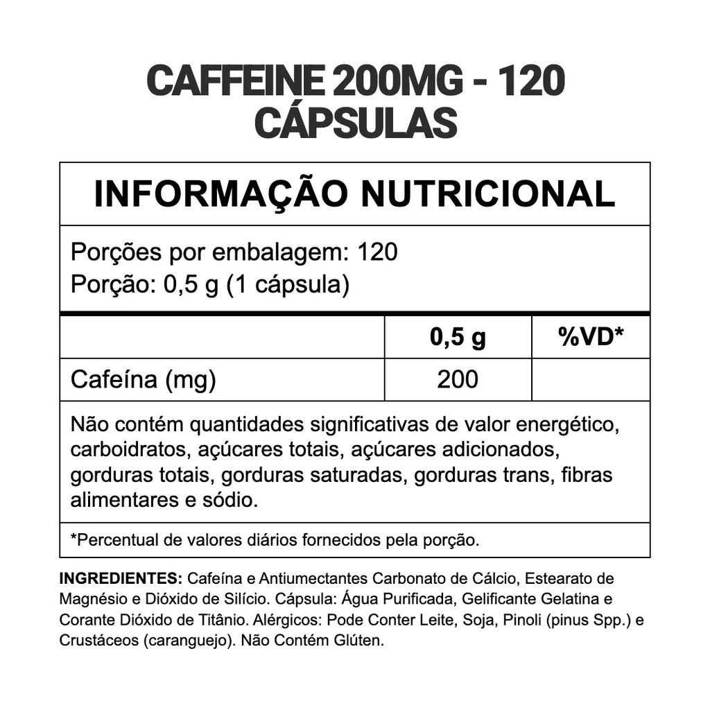 Cafeína 200mg