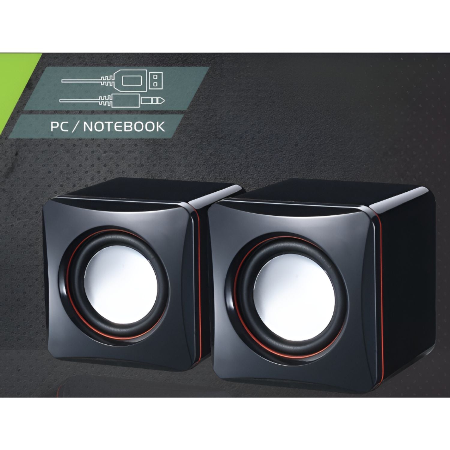 Caixa de Som para PC e Notebook USB P2 – Par de Caixinhas Potentes e Compactas