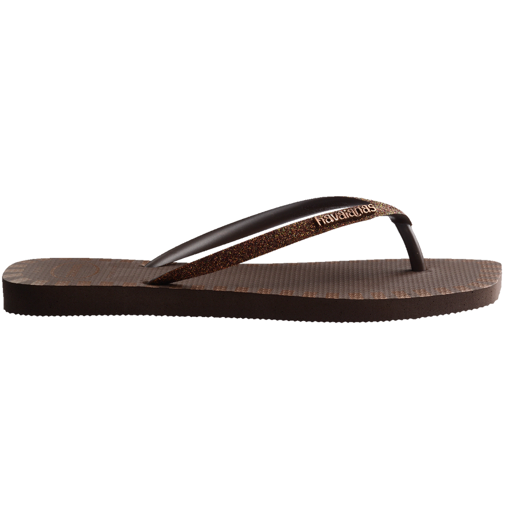 Chinelo Havaianas Slim Square Glitter Contour