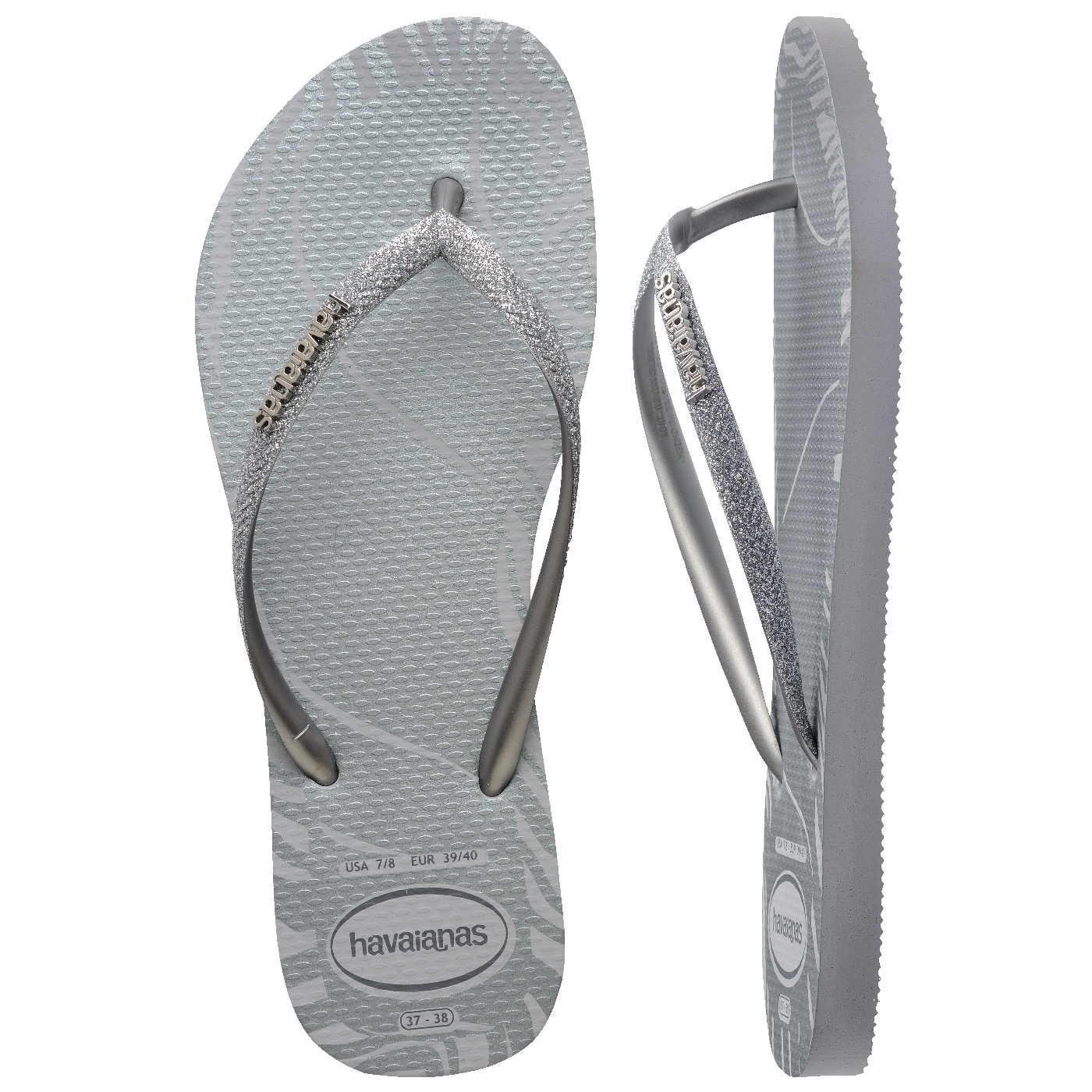 Chinelo Havaianas Slim Glitter Edge