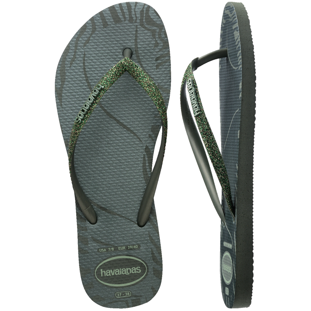 Chinelo Havaianas Slim Glitter Edge
