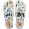 Chinelo Havaianas Farm Colagem Carioca