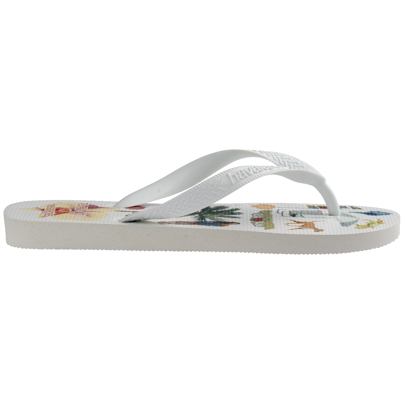 Chinelo Havaianas Farm Colagem Carioca