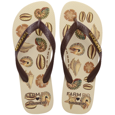 Chinelo Havaianas Farm Conchas