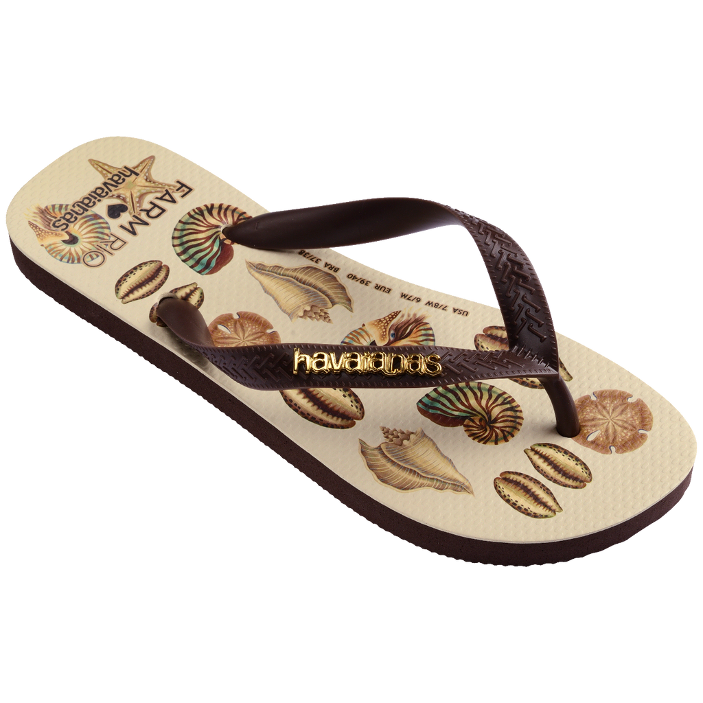 Chinelo Havaianas Farm Conchas