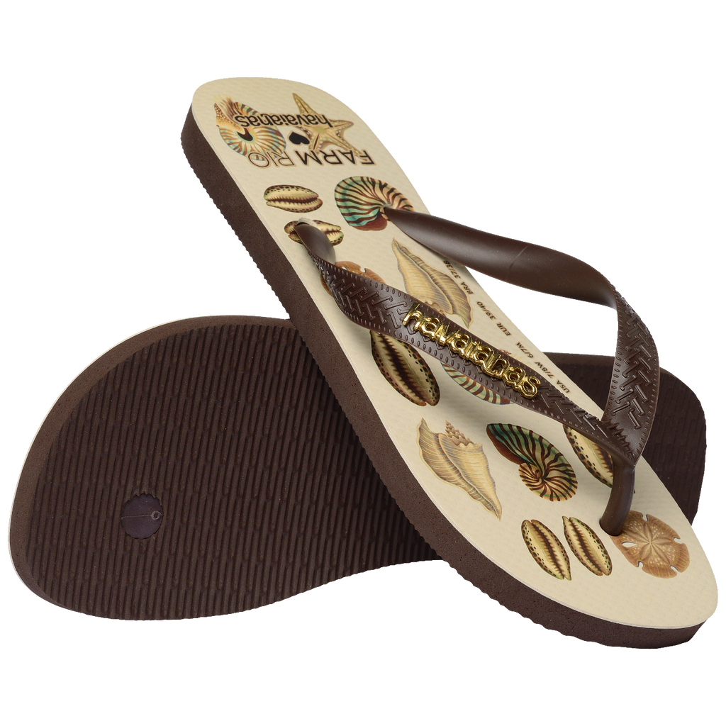 Chinelo Havaianas Farm Conchas