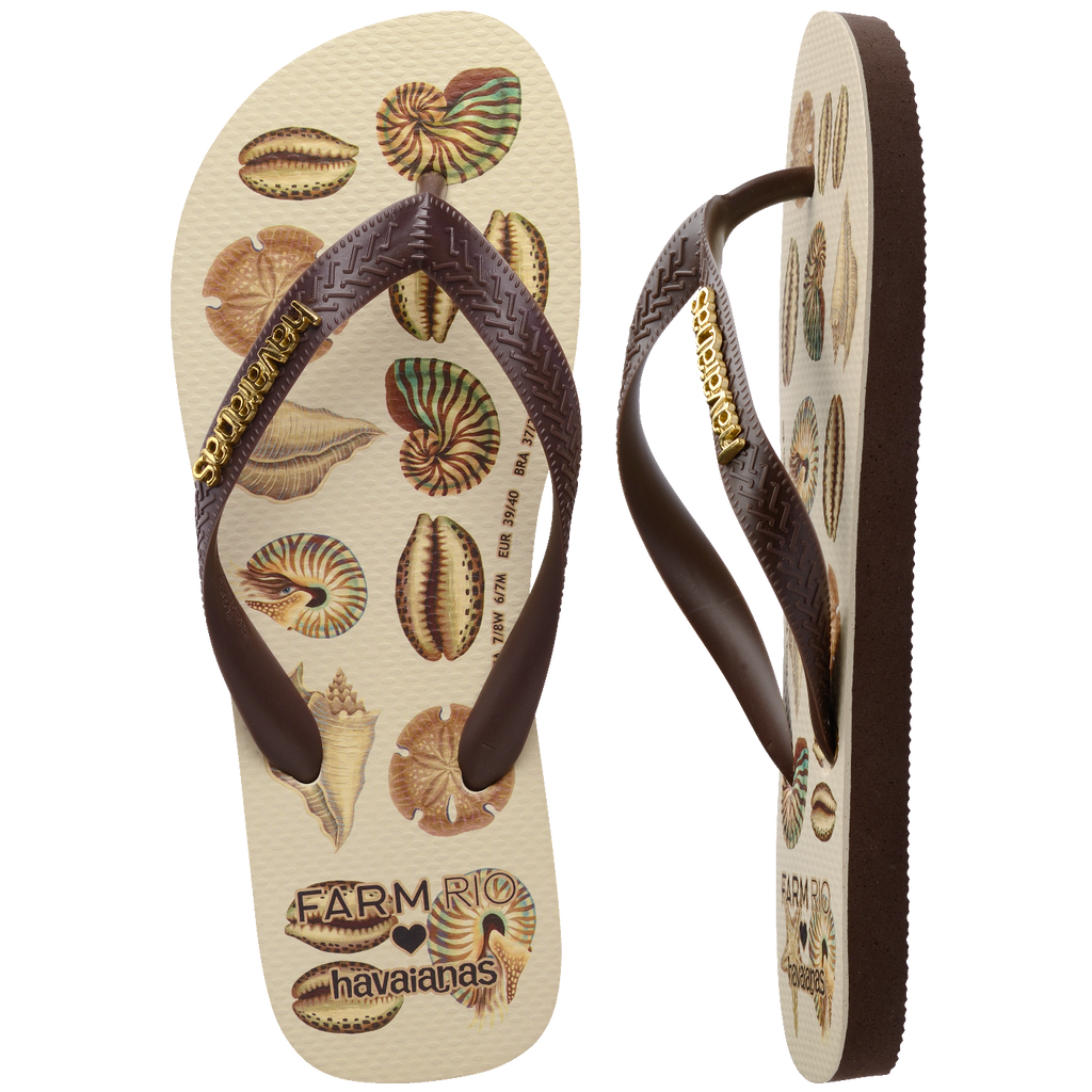 Chinelo Havaianas Farm Conchas