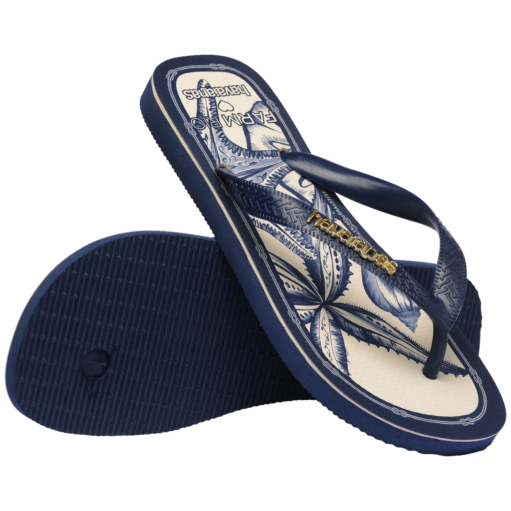 Chinelo Havaianas Farm Mar de Ondas