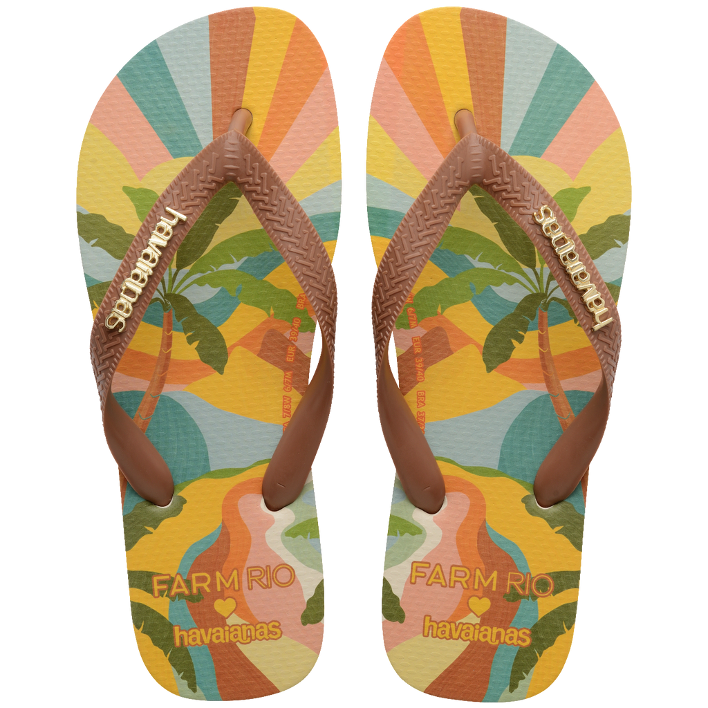 Chinelo Havaianas Farm Paisagem Carioca