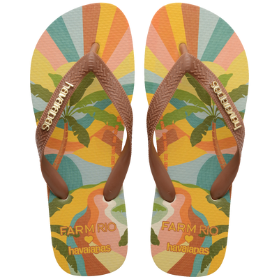 Chinelo Havaianas Farm Paisagem Carioca