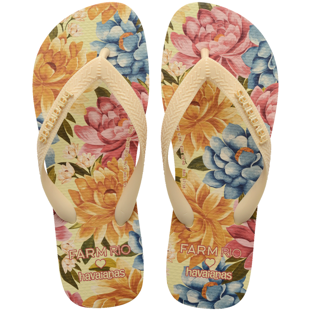 Chinelo Havaianas Farm Floral Beca
